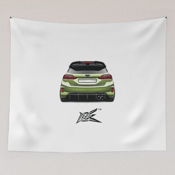 Item preview, ford fiesta st mk8 rear lime green  designed and sold by NaquashM.