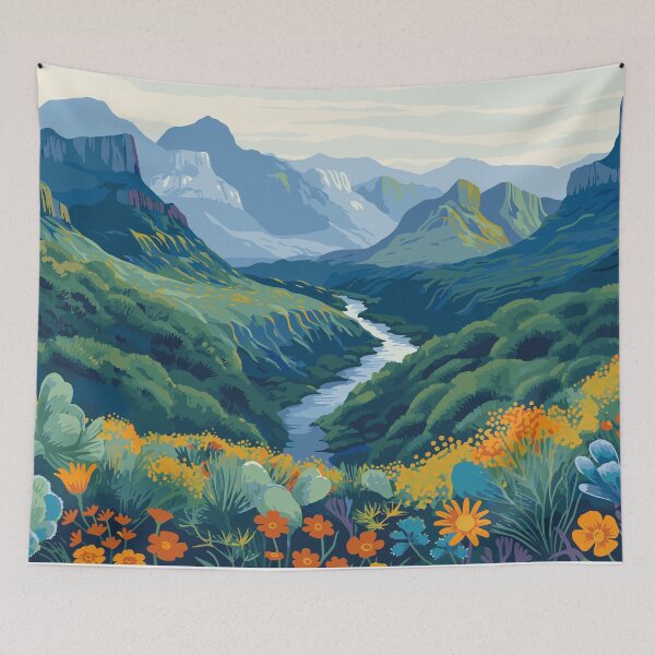 Item preview, Majestic River Valley in Full Bloom designed and sold by nshaltiel.