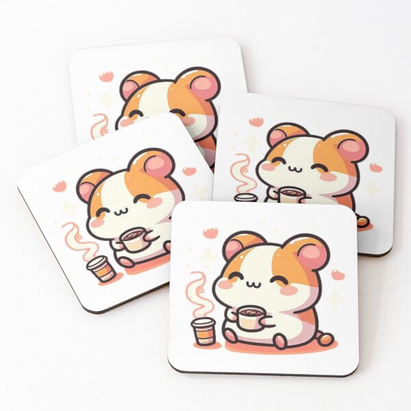 Item preview, hamster with coffee designed and sold by Eternalski.