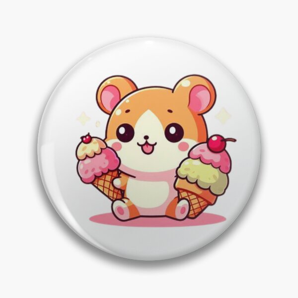 Item preview, hamster eating ice cream designed and sold by Eternalski.