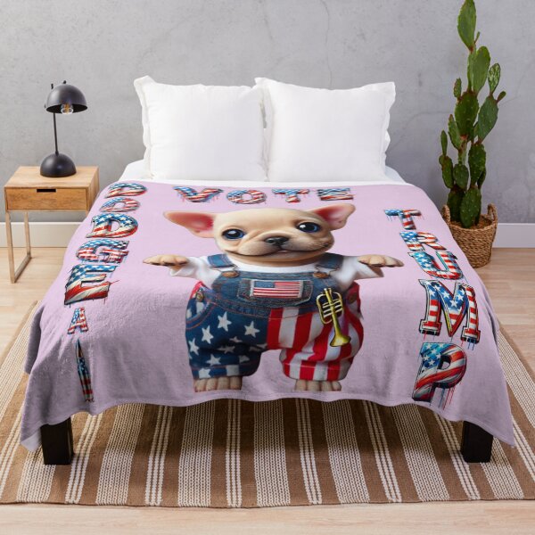 Item preview, Dodge a Bullet, Vote Trump (French Bulldog Patriot Edition) designed and sold by FashionFusionFL.