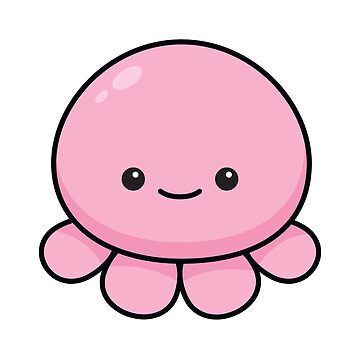 Kawaii Sea Animals Set Poster