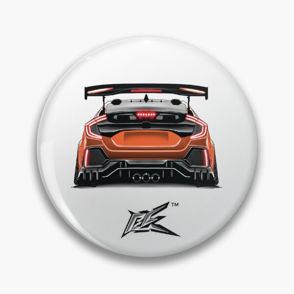 Item preview, fk8 civic type r rear orange  designed and sold by NaquashM.
