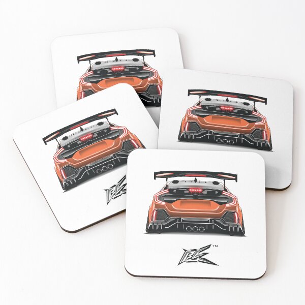 Item preview, fk8 civic type r rear orange  designed and sold by NaquashM.