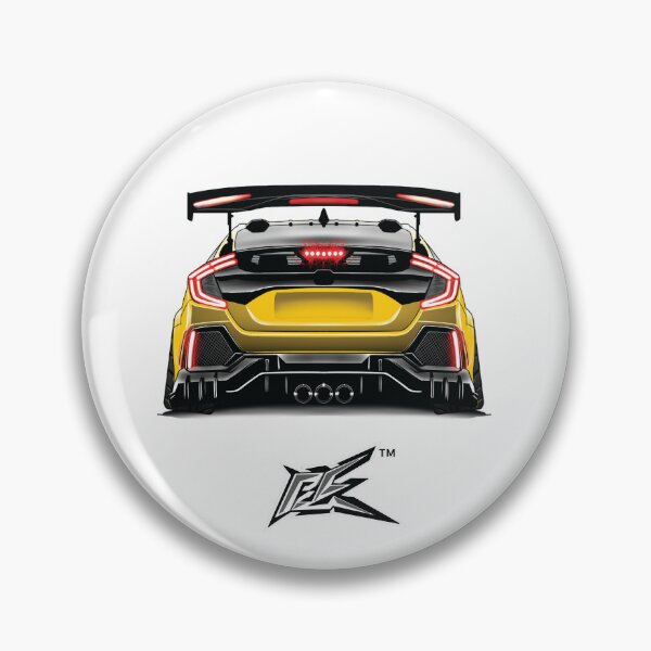 Item preview, fk8 civic type r rear yellow designed and sold by NaquashM.
