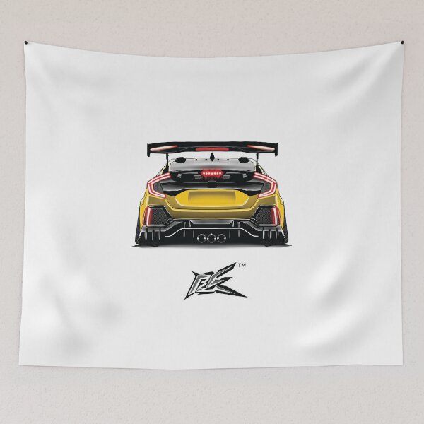 Item preview, fk8 civic type r rear yellow designed and sold by NaquashM.