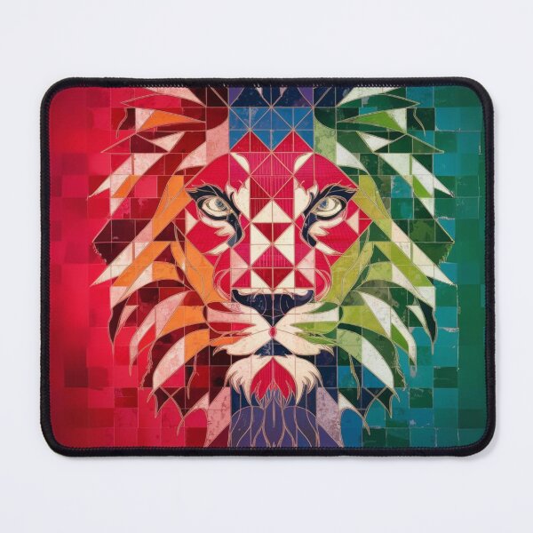 Item preview, Lion Morocco Amazing Vibrant Moroccan Mosaic Design Lion Colorful Geometric Patterns Moroccan architecture designed and sold by piketo.