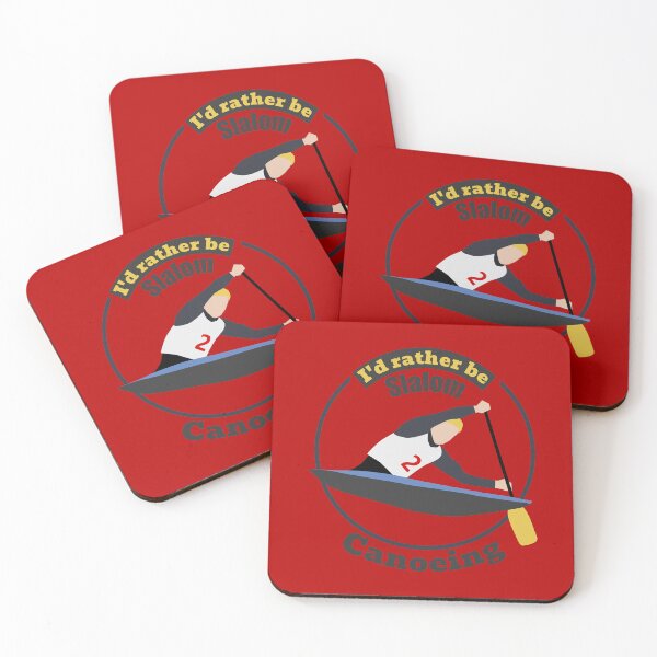 Item preview, I'd rather be slalom canoeing 3 - circular  designed and sold by SlalomSquad.