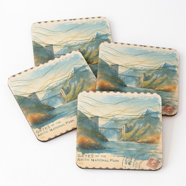Item preview, Gates of the Arctic National Park Postcard Vintage Retro Travel designed and sold by TravelPostcardGems.