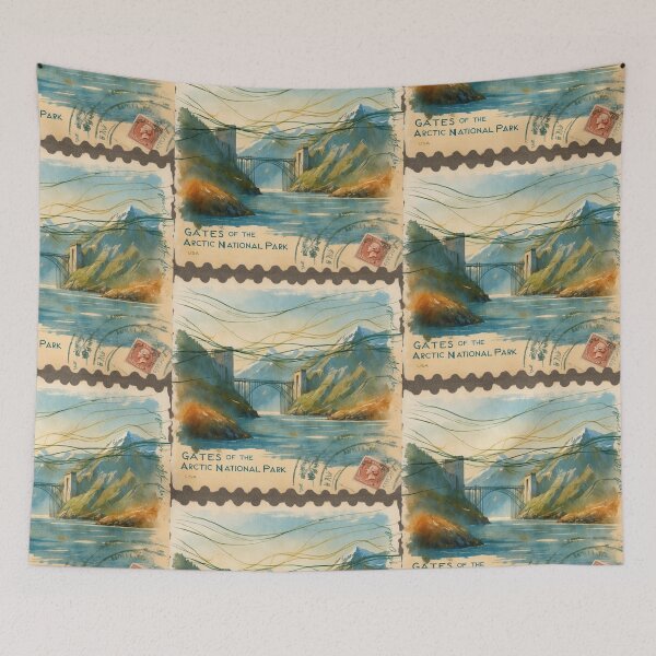 Item preview, Gates of the Arctic National Park Postcard Vintage Retro Travel designed and sold by TravelPostcardGems.