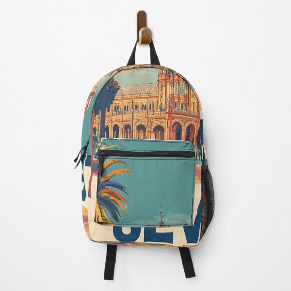 Item preview, Seville Wall Art – Vibrant Spanish Cityscape Print, Colorful Seville Decor, Spain Travel Poster designed and sold by nomiraclehere.