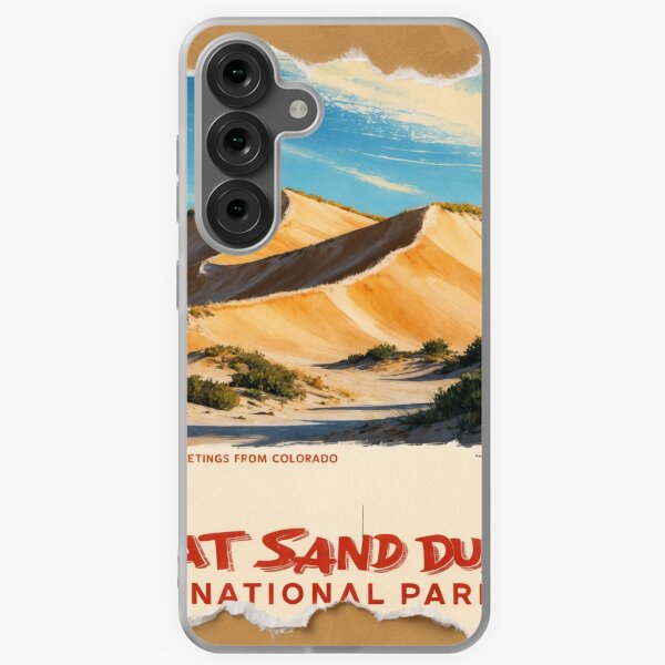 Item preview, Great Sand Dunes National Park Postcard Vintage Retro Travel designed and sold by TravelPostcardGems.