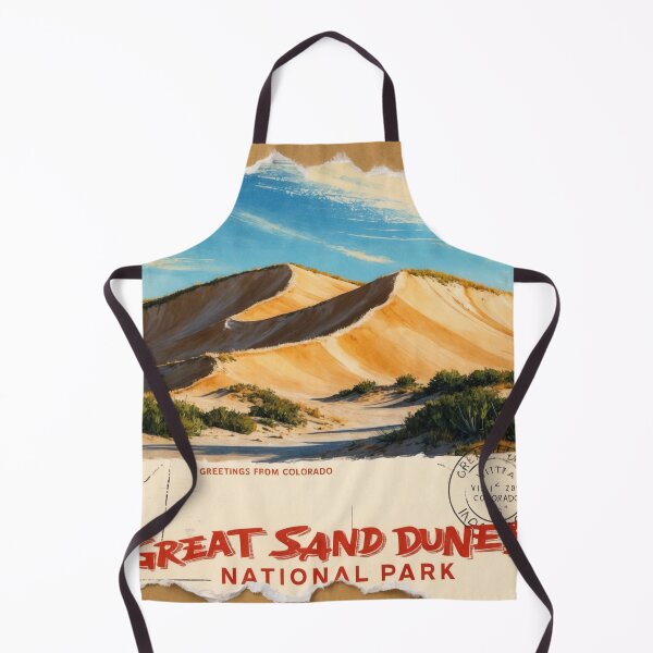 Item preview, Great Sand Dunes National Park Postcard Vintage Retro Travel designed and sold by TravelPostcardGems.