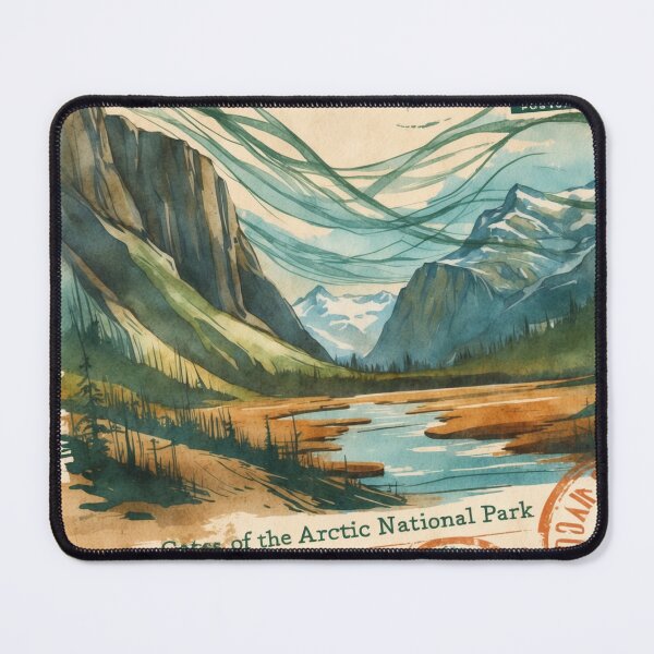 Item preview, Gates of the Arctic National Park Postcard Vintage Retro Travel designed and sold by TravelPostcardGems.