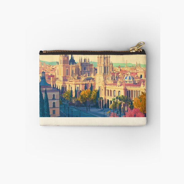 Item preview, Seville Wall Art – Vibrant Spanish Cityscape Print, Colorful Seville Decor, Spain Travel Poster designed and sold by nomiraclehere.