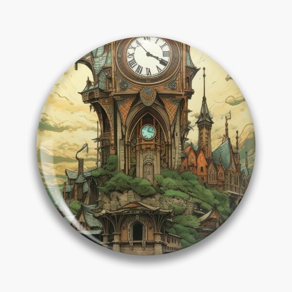 Item preview, Vintage Clock Tower designed and sold by InsanseCreation.