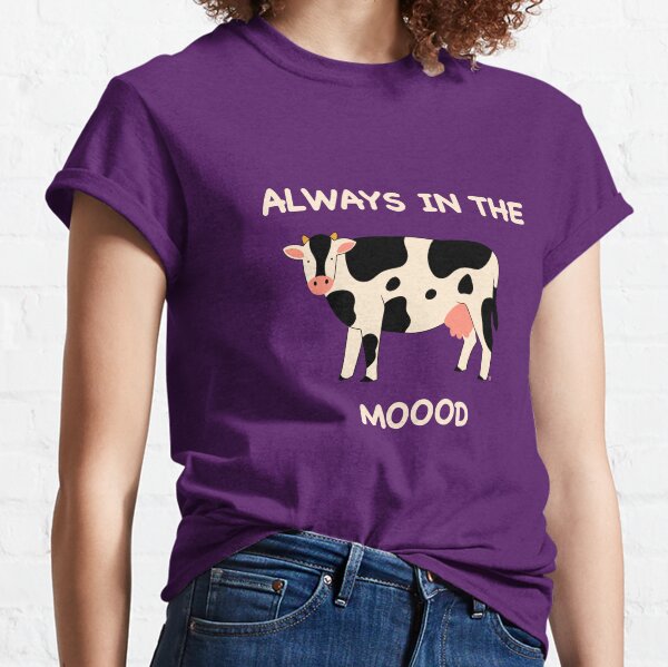 Item preview, Always in the Moood - Sucker for love - Cute cow shirt designed and sold by bibelot-.