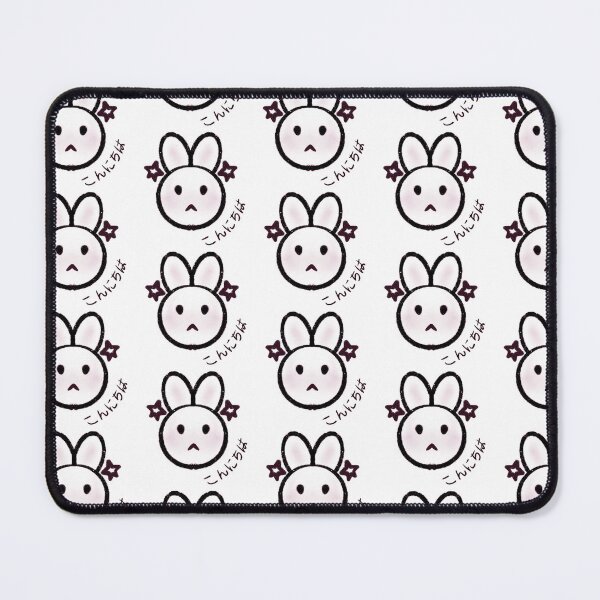 Item preview, cute white rabbit Japanese design designed and sold by cyb3r-4ng3l.