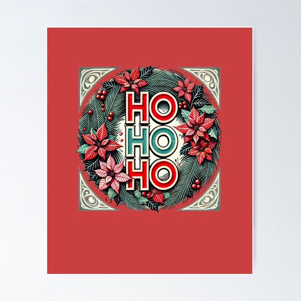 Item preview, Retro Ho Ho Ho designed and sold by FrictionMaxxing.