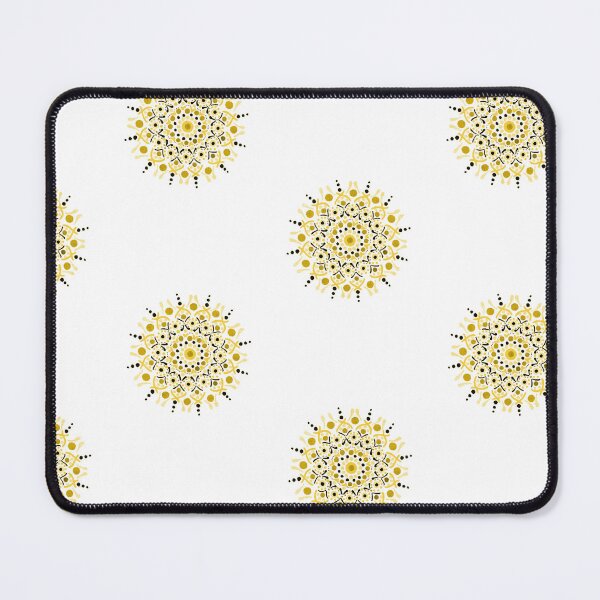 Item preview, Hand Painted Mandala Pattern - Yellow designed and sold by SquareKeyStudio.