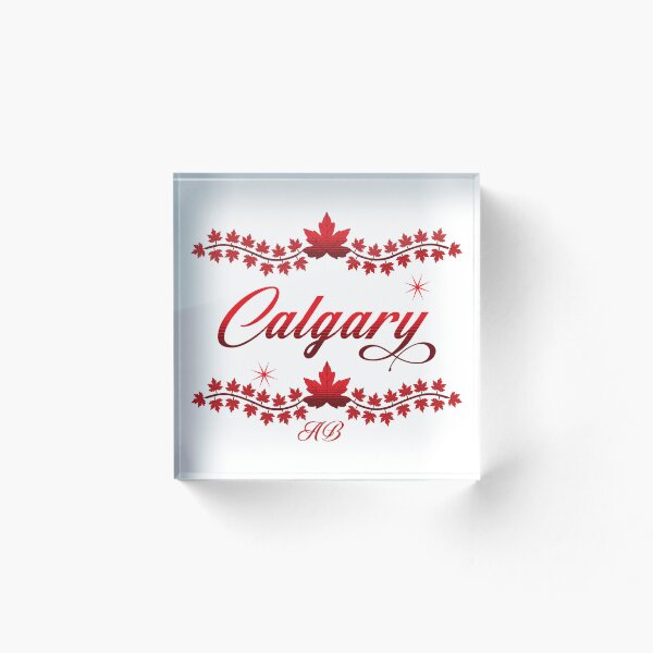 Artikelvorschau, Calgary Alberta Kanada in einem großen fetten und roten Design von Tjays auf einem coolen entworfen und verkauft von TJays.