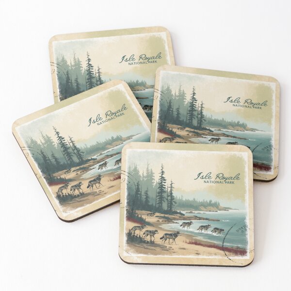 Item preview, Isle Royale National Park Postcard Vintage Retro Travel designed and sold by TravelPostcardGems.