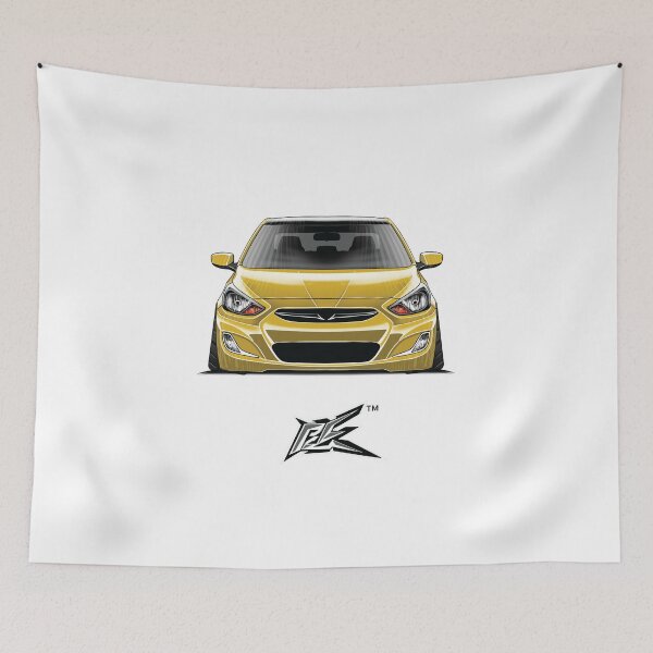 Item preview, hyundai verna solaris accent yellow  designed and sold by NaquashM.