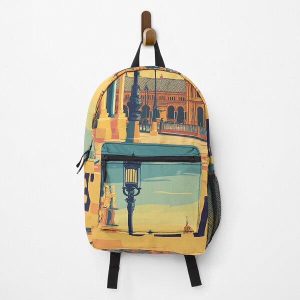 Item preview, Seville Wall Art – Vibrant Spanish Cityscape Print, Colorful Seville Decor, Spain Travel Poster designed and sold by nomiraclehere.