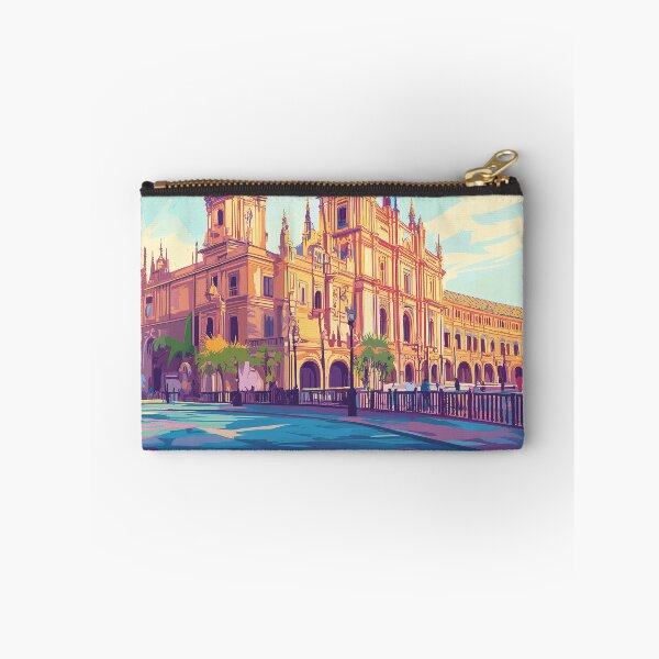 Item preview, Seville Wall Art – Vibrant Spanish Cityscape Print, Colorful Seville Decor, Spain Travel Poster designed and sold by nomiraclehere.