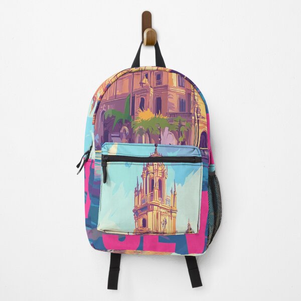 Item preview, Seville Wall Art – Vibrant Spanish Cityscape Print, Colorful Seville Decor, Spain Travel Poster designed and sold by nomiraclehere.