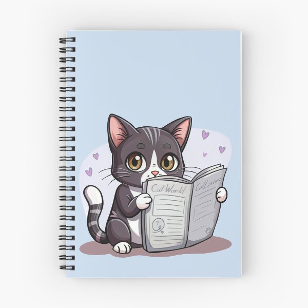 Item preview, CAT READING NEWSPAPER designed and sold by davidhyde.