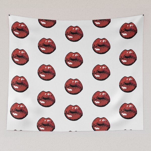 Item preview, Cute colorful red lips designed and sold by WildebeestSt.