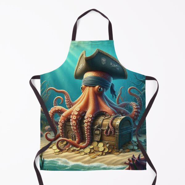 Item preview, Pirate squid designed and sold by pingpongArt.