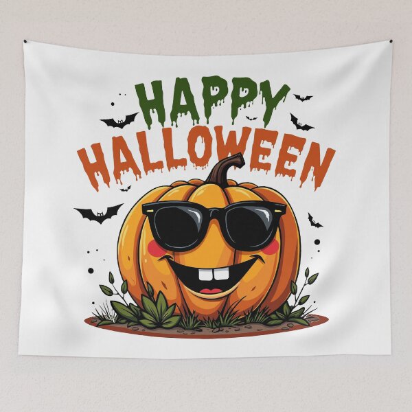 Item preview, Happy Halloween - Autumn Pumpkin Greeting designed and sold by ThreeftlyPicks.