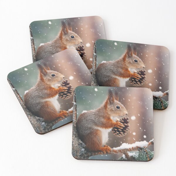 Item preview, squirrel under snowfall designed and sold by psychoshadow.