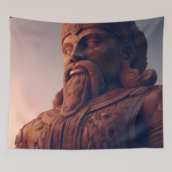 Item preview, Ancient King Colossus Design – Majestic Art Piece designed and sold by PandaTShirtShop.