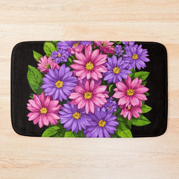 Item preview, Vibrant Bouquet Purple And Pink Flowers designed and sold by SeamPix.