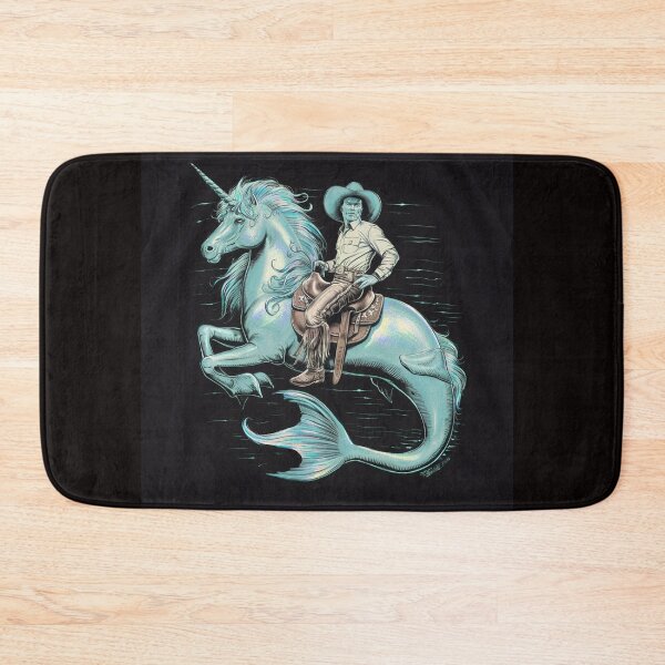 Item preview, cowboy on a unicorn with a fish tail designed and sold by Marsik1982.