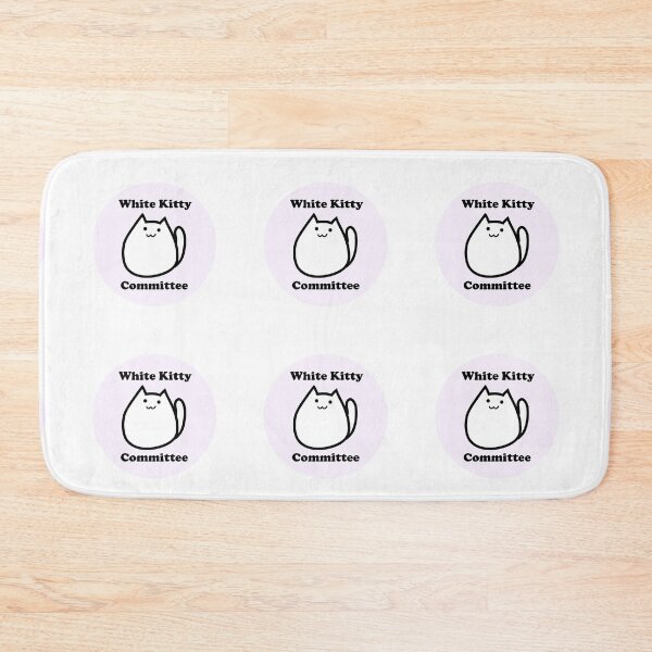 Item preview, White Kitty Committee designed and sold by BrainChaosArt.