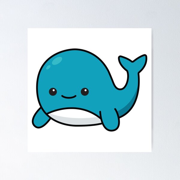 Kawaii Sea Animals Set Poster