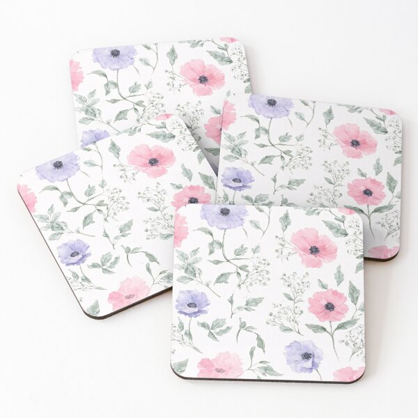 Item preview, Minimalist Soft Watercolor Floral Pattern designed and sold by SeamPix.
