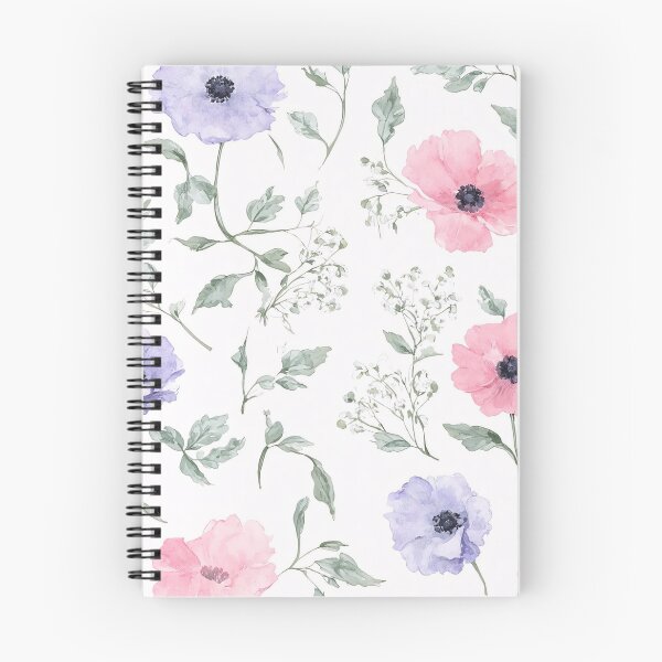 Item preview, Minimalist Soft Watercolor Floral Pattern designed and sold by SeamPix.
