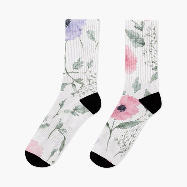 Item preview, Minimalist Soft Watercolor Floral Pattern designed and sold by SeamPix.