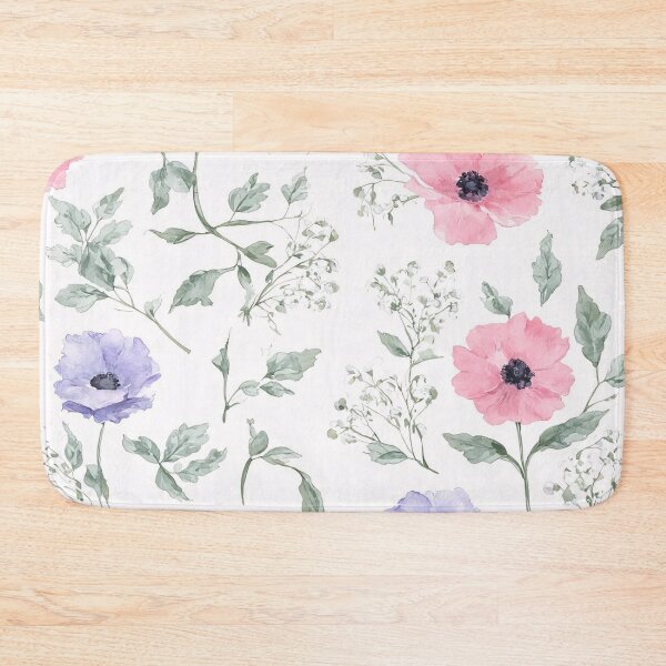 Item preview, Minimalist Soft Watercolor Floral Pattern designed and sold by SeamPix.