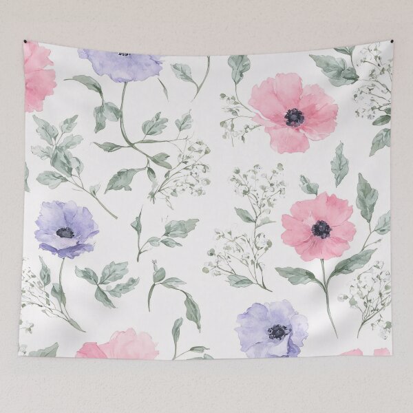 Item preview, Minimalist Soft Watercolor Floral Pattern designed and sold by SeamPix.