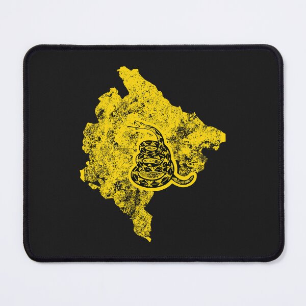 Item preview, Distressed MONTENEGRO  - Freedom Is The Superpower - Gadsden Snake Flag - Dont Tread On Me design designed and sold by pelagio.