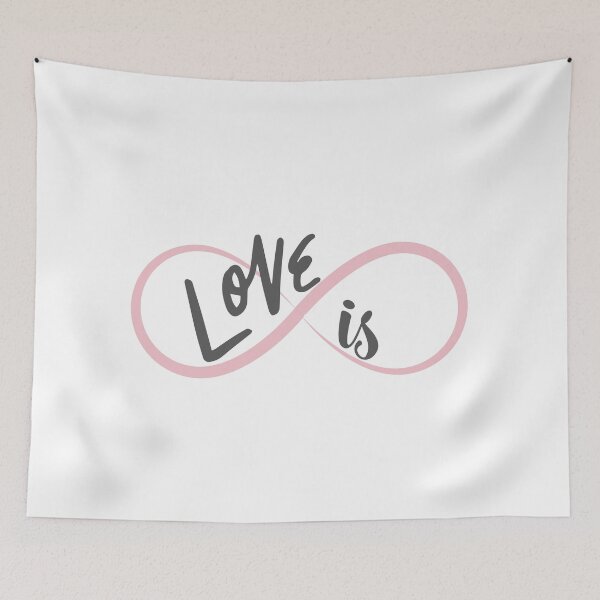 Item preview, Love is Infinite : Minimalist Black Line Art for Timeless Romance designed and sold by UniGift.