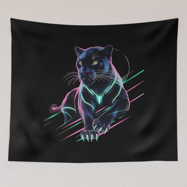 Item preview, Neon Panther: Futuristic Feline Power designed and sold by Taans-Creation.