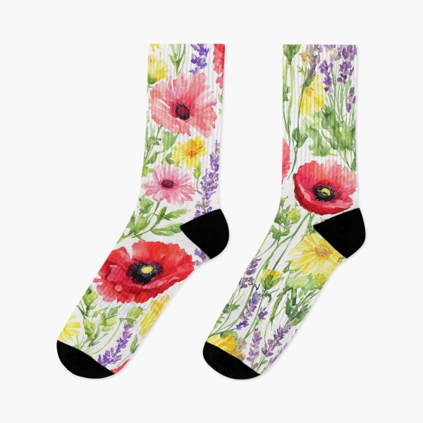 Item preview, Watercolor Wildflowers Floral Pattern designed and sold by SeamPix.
