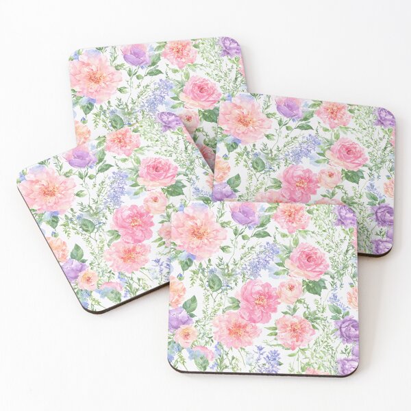 Item preview, Pastel Watercolor Floral Pattern designed and sold by SeamPix.